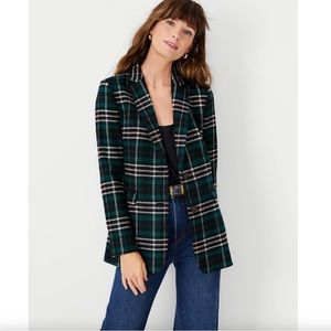 Ann Taylor Greenwich Blazer in Dark Spruce